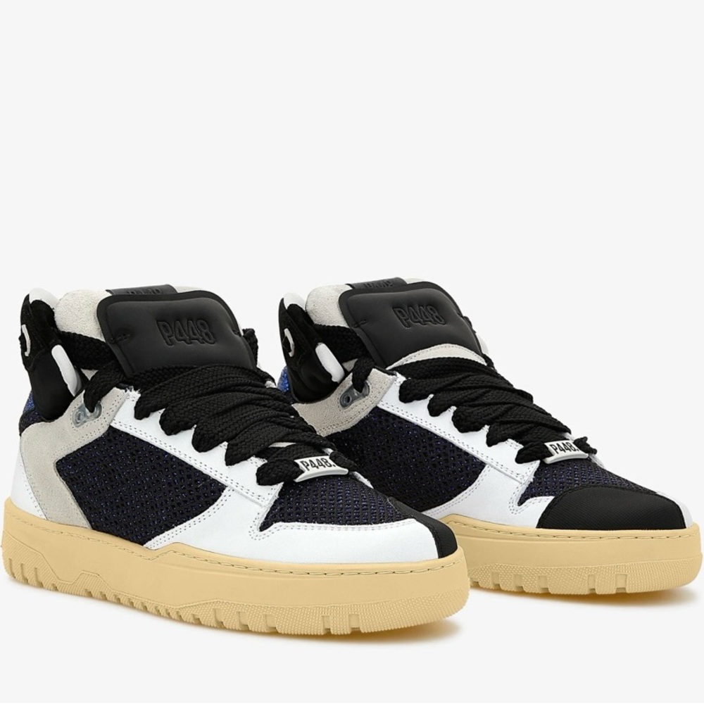 COPY - P448 Marvin Hightops. Comes with box
Worn once.  No flaws.